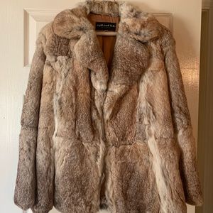 Vintage Rabbit Fur Coat